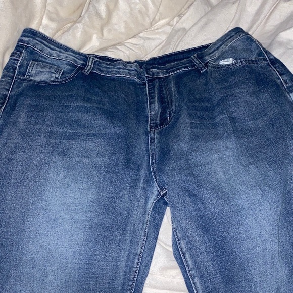 Stylish Blue Boot Cut Jeans - Picture 4 of 5